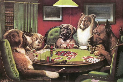 Paintings of Canine Gamblers Still Ring True 100 Years Later - Gambling ...