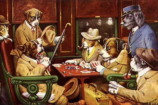 Paintings of Canine Gamblers Still Ring True 100 Years Later - Gambling ...