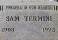 Grave marker photo of Mobster Gambler Sam Termini