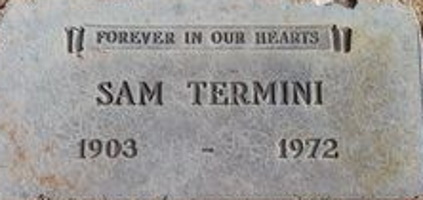 Grave marker photo of Mobster Gambler Sam Termini